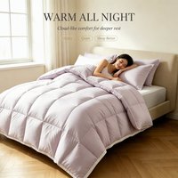 Couette de luxe 90% duvet de canard blanc, fraîche et respirante pour l'été, en tissu polyester, 26-30°C, lavable, grande taille, pour hôtel et maison, personnalisable