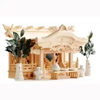 शिल्प लकड़ी के उत्पाद निर्माता के लिए यह एक भव्य बनाने टुकड़ा एक एकल मंदिर