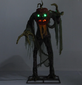 Nuevos artículos de Halloween 2026, LED ojos brillantes, personaje de calabaza móvil, accesorios animados de Halloween - Product Image 5