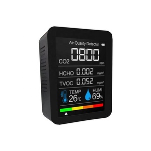 Monitor de <span class=keywords><strong>aire</strong></span> portátil cinco en uno, Detector de dióxido de carbono CO2, Monitor de temperatura y humedad de <span class=keywords><strong>calidad</strong></span> del <span class=keywords><strong>aire</strong></span>, almacén de invernadero - Product Image 3