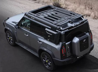Plateforme de toit en aluminium de haute qualité pour Jetour Traveler T2, fixation par boulons, accessoire de voiture noir