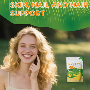 Vitahealthy OEM/ODM Nouvelle Poudre de Lait Éclatante avec Probiotiques et Collagène pour la Peau, les Cheveux et les Ongles – Poudre de Lait Éclatante à la <span class=keywords><strong>Banane</strong></span> - Product Image 2