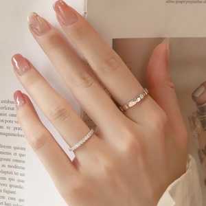 Anéis de Casal Aimgal com Moissanite Certificada NGTC: 2mm/3mm, Prata 925 Banhada a Ouro <span class=keywords><strong>18K</strong></span>, Joias Finas com Design Exclusivo e Chamativo - Product Image 4