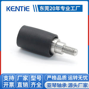 Ensemble de poulie en nylon PA66 résistant à l'usure avec roulements Roue motrice à rouleaux en caoutchouc antidérapant moleté - Product Image 2