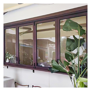 Hiện đại cư trú nhà bếp Cửa Thông Gió nhanh chóng Bifold kính gấp cửa sổ trong gỗ hợp kim nhôm cho biệt thự ứng dụng - Product Image 5