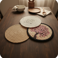Tapis écologique intérieur extérieur résistant aux taches réversible antidérapant doux lavable ignifuge fait main chanvre jute sisal tapis