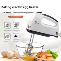 Batidora de Huevos Manual de 7 Velocidades para Repostería Casera, Mini Batidora de Crema Automática, Espumador de Leche Eléctrico