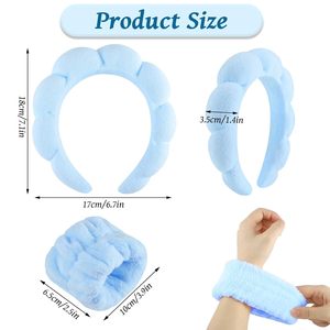 Ensemble de spa personnalisé pour femme avec logo – Maquillage, soins du visage, bandeaux, éponges, bandeaux pour cheveux, bracelets de lavage du visage, accessoires capillaires - Product Image 2