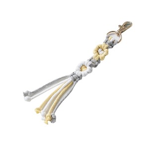 Insi Estilo nórdico hecho a mano tejido teléfono móvil cadena Margarita flor mosquetón llavero creativo bolsa colgante y colgante regalo - Product Image 5