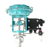 Vanne de régulation pneumatique à membrane sanitaire en acier inoxydable à raccord Tri-Clamp, automatique