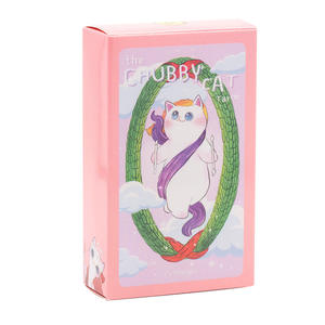 In edizione limitata grazioso stile dolce paffuto gatto Plyaing tarocchi materiale cartaceo - Product Image 3