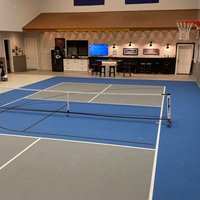 Vente directe d'usine Revêtement de sol en caoutchouc coulé humide Terrain de basket-ball Peinture de sol Revêtement acrylique pour terrain de tennis