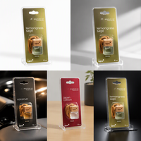 Diffuseur de parfum pour voiture suspendu en verre de 10 ml avec support de présentation
