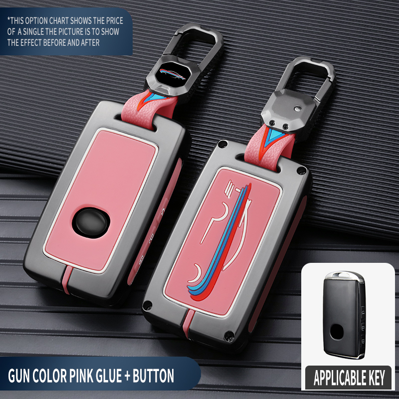 PISTOLA COLOR ROSA PEGAMENTO + BOTÓN