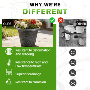 Macetas para Interiores, Macetas Personalizadas, Macetas Creativas, Macetas Redondas de Plástico para Jardín, Macetas para Bonsái - Product Image 2