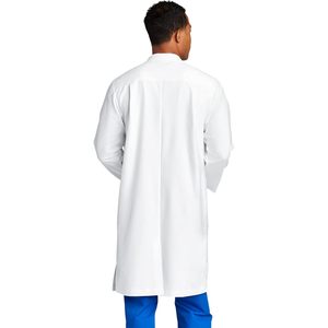 Custom Embroidered <b>Mens</b> <b>Long</b> Lab <b>Coat</b> 3-Pocket Poly Cotton Medical <b>Coat</b> For Professionals - Product Image 3