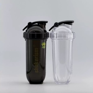 Borraccia shaker sportiva da 700 ml in Tritan senza BPA per studenti, tazza miscelatrice a chiusura ermetica con sfera mescolatrice per <span class=keywords><strong>acqua</strong></span> quotidiana a scuola, latte in polvere - Product Image 2
