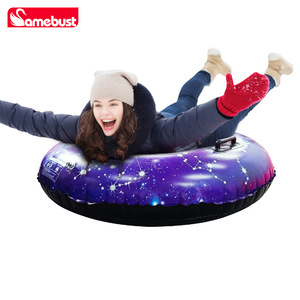 Tubo de nieve inflable Samebust de 157 cm con diseño de cielo estrellado, PVC grueso, trineo de invierno para exteriores para adultos - Product Image 1