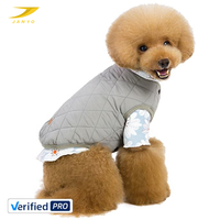Veste imperméable coupe-vent pour chien, vêtement d'hiver chaud pour chien, veste de luxe pour chien, couleur unie, tenue pour chien pour temps froid