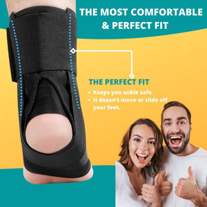 Tobillera con estabilizador para hombre y mujer, soporte de tobillo con cordones, ajuste perfecto de estabilizador de tobillo para pulverización, nueva actualización - Product Image 6