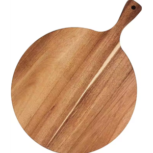 Pala per <span class=keywords><strong>Pizza</strong></span> in Legno di Acacia Sostenibile con Manico, Grande Vassoio in Legno per Servire e Tagliare <span class=keywords><strong>Pizza</strong></span> e Pane Fatti in Casa - Product Image 2