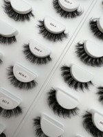 Cils en vison synthétique de luxe haut de gamme, doux et moelleux, courbure D, 15 mm, faux cils en vison, cils en bande de vison synthétique, cils 3D en soie moelleux