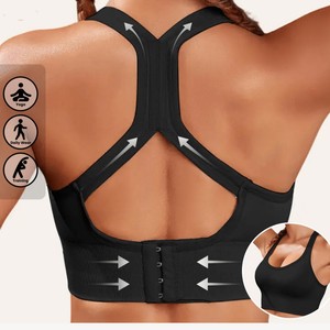 <span class=keywords><strong>Sujetador</strong></span> deportivo ajustable a prueba de golpes con gancho trasero con soporte recogido, hermoso diseño de <span class=keywords><strong>espalda</strong></span>, parte superior de entrenamiento sin <span class=keywords><strong>espalda</strong></span> - Product Image 4