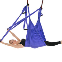 Aerial Yoga Schaukel-Set - KJ Marke für Gewerbliche Nutzung, Langlebiges Nylongewebe, Anpassbare Farbe und Logo, Tragbar und Multifunktional
