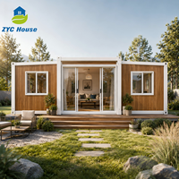 Maison Extensible Portable 3 Chambres - Maisons Conteneurs Pliables de 40 pieds, Conception Modulaire Préfabriquée Moderne et Finition de Luxe