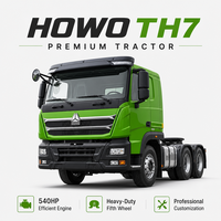 Camion tracteur HOWO TH7 8x4 Euro 3 de 480 CV, inspecté à l'exportation, pour travaux routiers et miniers, camion tracteur HOWO 6*4
