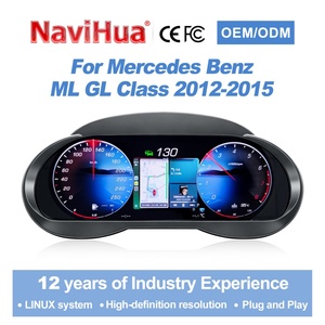 Navihua Nouveau tableau de bord numérique LCD, compteur de vitesse de voiture, cockpit virtuel Linux pour Mercedes Benz ML GL 2012-2015 - Product Image 1