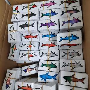 Nouveauté 2026 : Autocollants PVC imperméables Paul Et Shark à motif animalier imprimé UV, idéaux pour les décorations de vacances - Product Image 1