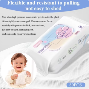 Оптовая продажа, 100% биоразлагаемые детские влажные салфетки, натуральные органические мягкие экологически чистые для путешествий - Product Image 3