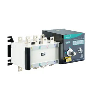 Interruptor de transferência de potência manual 63a-100amp, ac 230v-380v 4p