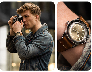 Degli uomini Della Vigilanza Water Resistant Orologio Da Polso Cinturino In Pelle, di Lusso In Acciaio Inox Orologio Automatico - Product Image 5