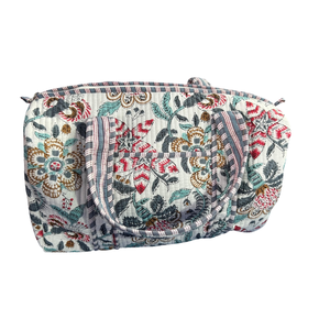 Sac à bandoulière pour femme en nylon brodé de fleurs bohèmes, style preppy, avec fermeture ouverte, poignée unique, pour un usage quotidien estival - Product Image 1