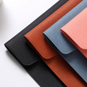 Large-capacity <b>A4</b> File <b>Folder</b> PU Leather Document Bag Briefcase Business Office File Holder Case Bag - Product Image 3