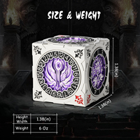 Commande en gros Hexagone Spinner Cube de dés pour DND Dungeons Dragons Mind Flayer Chimera Design Unique Tabletop RPG Collector Gift