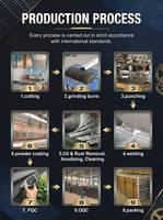 Panneaux de clôture amovibles en aluminium, écran de confidentialité temporaire à lattes, revêtement en poudre, barrière de chantier pour événements et construction