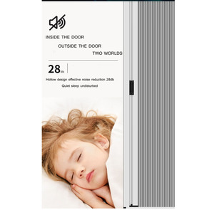 Mampara Antimosquitos para Puerta Corredera con Bloqueo de Luz al 100%, Persianas Acústicas de Panal para Puerta Corredera - Product Image 4