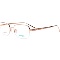 Superovo – Monture optique demi-cerclée en titane, unisexe, de luxe, de haute qualité, en or 18 carats, légère, élégante et classique