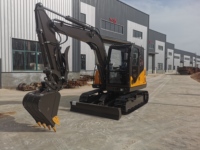 Grande pelle hydraulique de 6 tonnes, engin de terrassement, grande excavatrice sur chenilles, pelle de 6000 kg