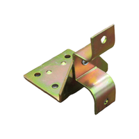 Charnière de table pliante en acier au carbone sur mesure, plaquée zinc jaune, support d'angle rotatif, connecteur pivotant pour meubles, fabricant