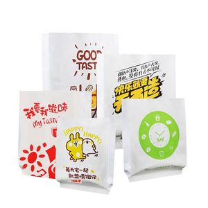 Sac en papier résistant à la graisse personnalisé à fond en V pour frites et poulet rôti - Product Image 1