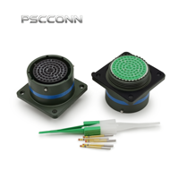 Connecteur circulaire à bride carrée PSCCONN D38999 Série Supérieure I JY27656T21B35SN, Prise d'alimentation femelle haute densité 79 broches