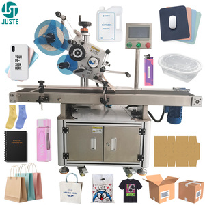 Machine d'étiquetage de rouleau d'applicateur d'étiquettes d'alimentation automatique pour étiquette volante en papier souple sac à fermeture éclair de café d'ordures seringue de sirop de flacon d'ampoule - Product Image 1