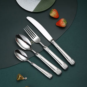 Luxury Hotel Royal Wedding Party Popular Design Flatware Stainless Steel <b>Cutlery</b> <b>Set</b> for Kitchen <b>Set</b> Spoon and by msr - Product Image 4
