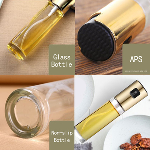 Bouteille à condiments en verre pour Barbecue, bouteille de <span class=keywords><strong>vinaigre</strong></span>, Sauce soja en Spray, huile d'assaisonnement, bouteille de condiments, ensemble de cuisine, distributeur d'huile - Product Image 5