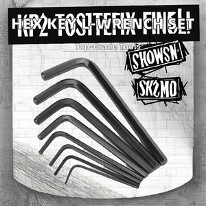 مفتاح ألن سداسي الشكل بمقبض طويل على شكل حرف T من الفولاذ الكربوني الصناعي، متوفر بأحجام 2.5 مم و3 مم و5 مم، بلون أسود مؤكسد، ضمان لمدة سنة - Product Image 2