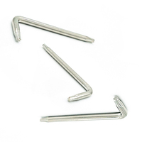 Clés Allen en gros d'usine 4mm 5mm 6mm 8mm nickelées 45 #   Clé en L en acier de sécurité pour Allen et Torx